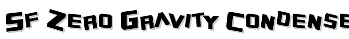SF Zero Gravity Condensed font